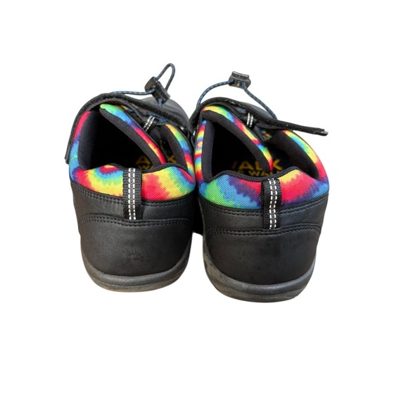 Keen Big Kids Unisex Newport Bungee Closure Shoe Black Rainbow Tie Dye - 7 - Picture 7 of 11